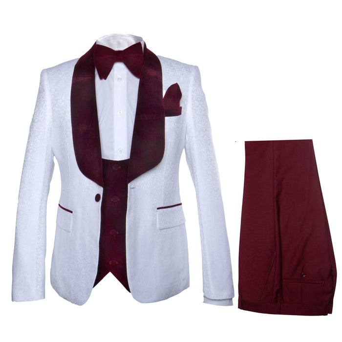 Rossi Man RM1480 ?? Men's 3-Piece Smoking Style Tuxedo Suit for Formal