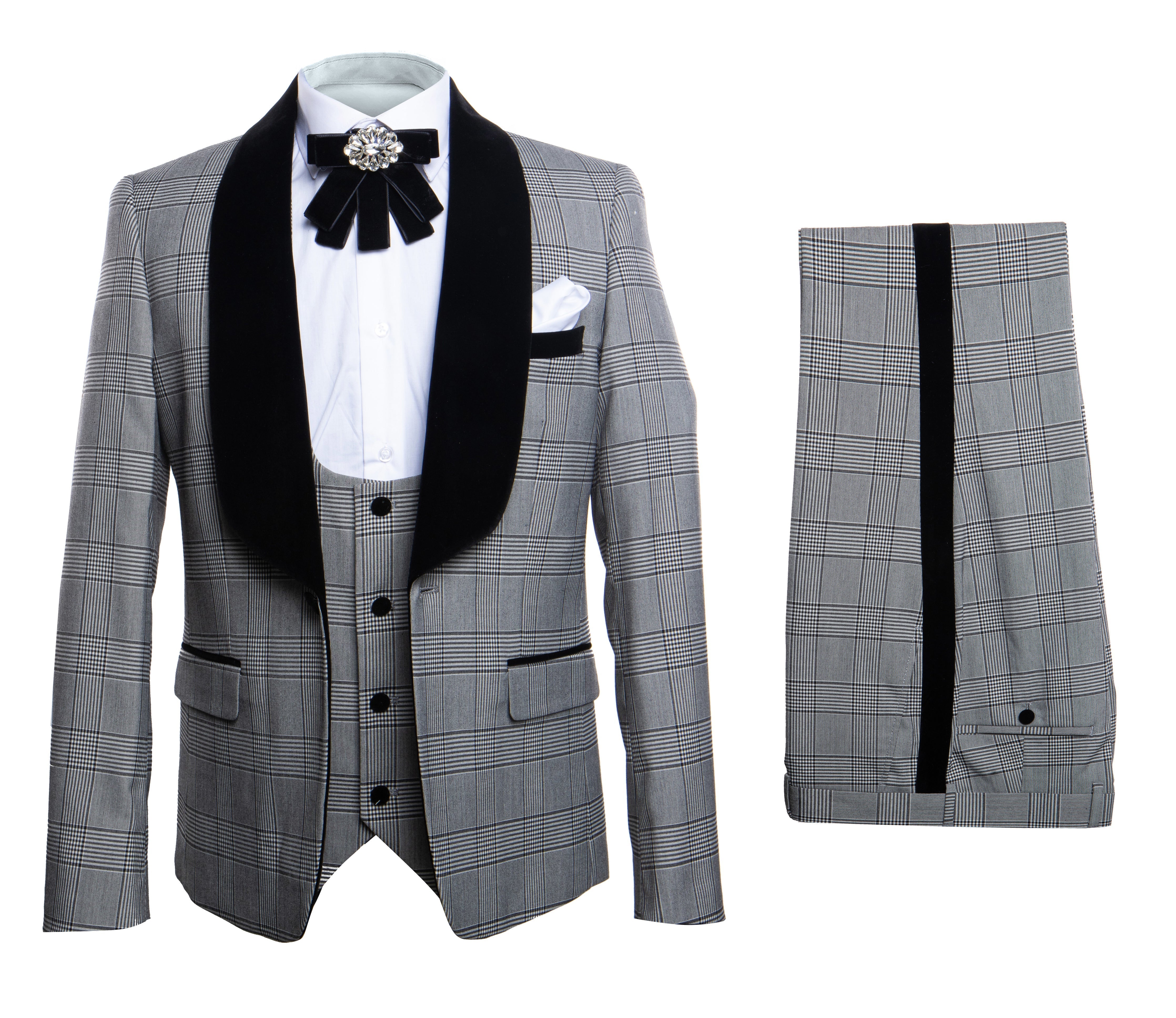 Rossi Man Smoking S 3 Piece Tuxedo RM1295