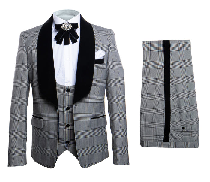 Rossi Man RM1295 Classic 3-Piece Smoking Tuxedo for Men
