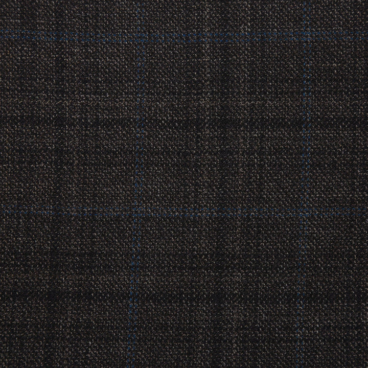 Saco vaquero - Western Sport Coat - Western Blazer - Mens Two Button Classic Fit Wool Sport Coat Blazer In Dark Brown Windowpane Plaid