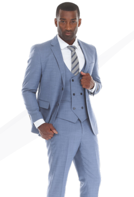 Notch Lapel 2 Button Slim Fit Dress Sharkskin Textured Pattern Tapered Fit Suits for Men