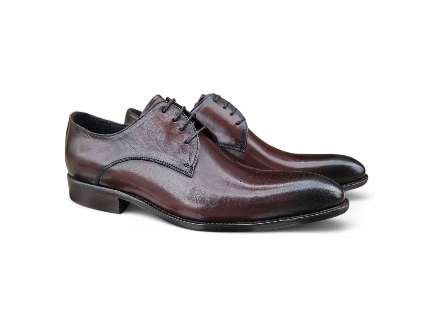Signature Burnished Lace-up Derby Carrucci
