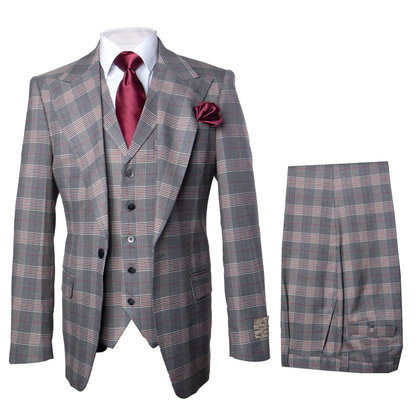 Classic Fit Single Breast Lapel Vest by Rossiman