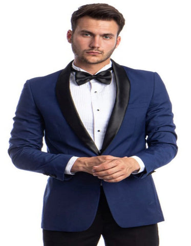 Blue Prom Suit - Blue Homecoming Outfits For Guys Skinny Fit Tuxedo for Prom Blue