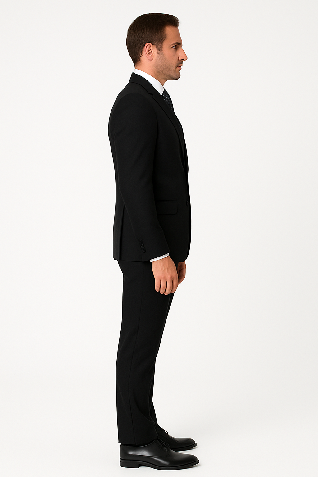 Extra Slim Fit Suit Mens Slim Fit Suit - Fitted Suit - Skinny Suit Black Tapered Fitted European Cut Suit