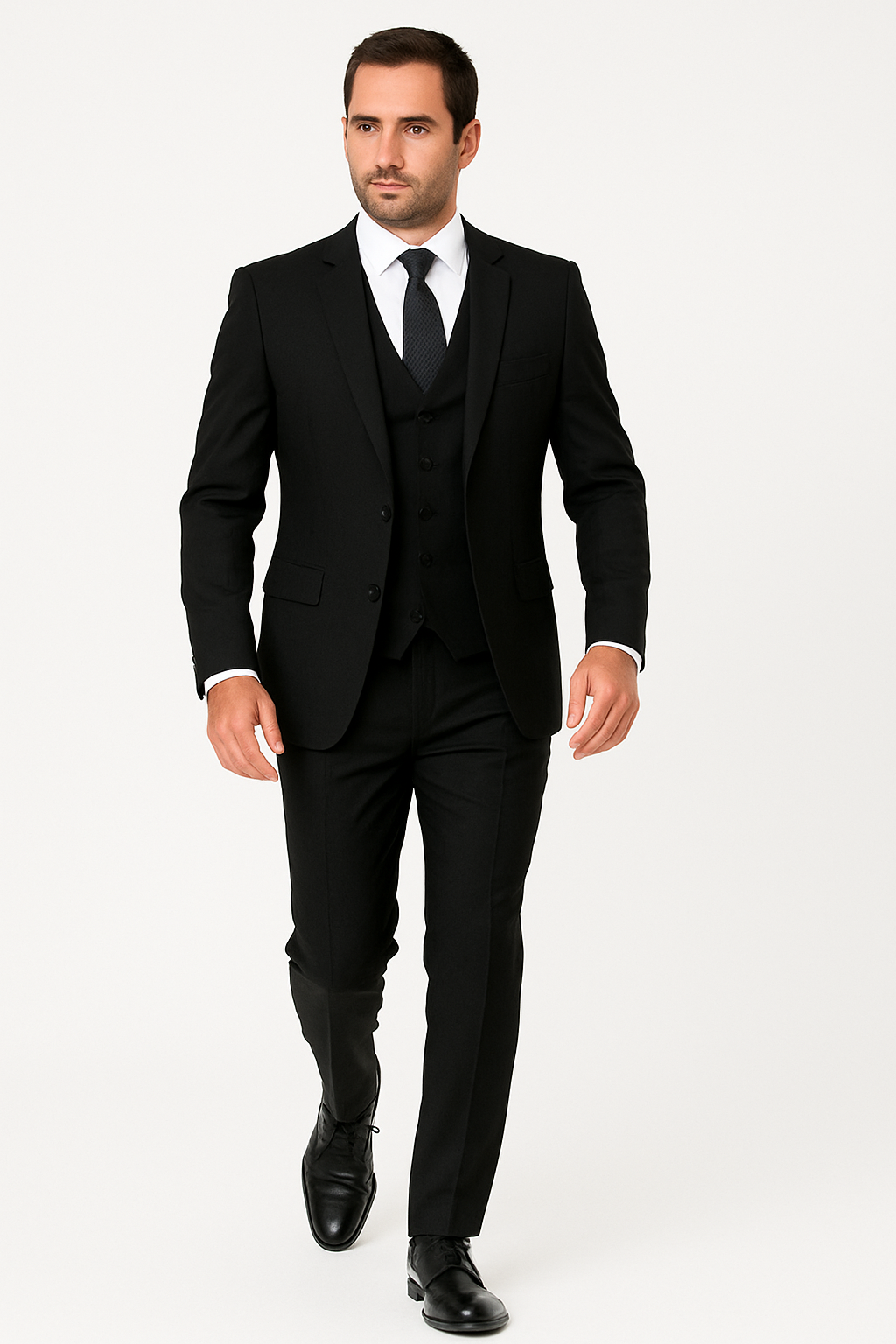 Extra Slim Fit Suit Mens Slim Fit Suit - Fitted Suit - Skinny Suit Black Tapered Fitted European Cut Suit