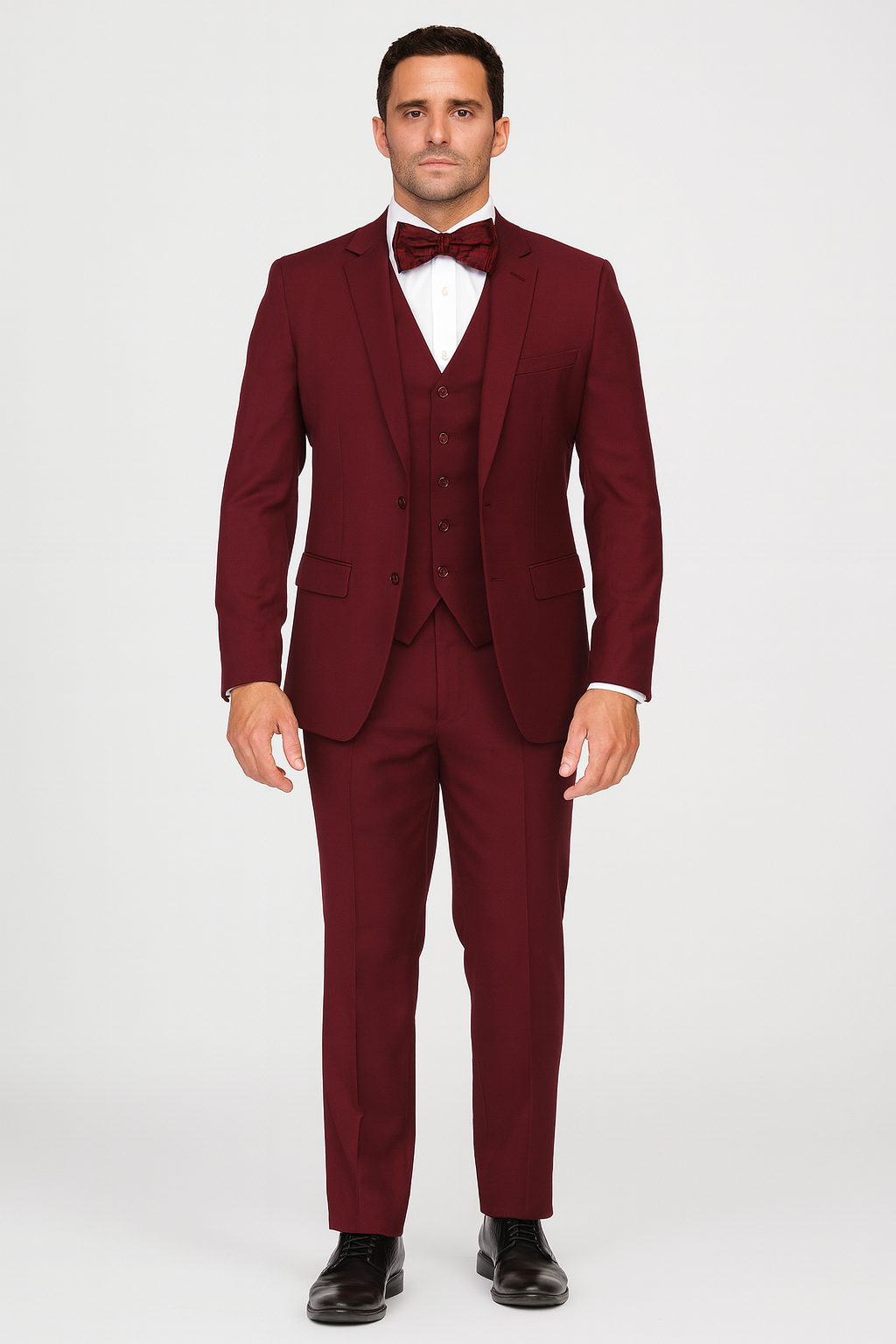 Extra Slim Fit Suit Mens Slim Fit Suit - Fitted Suit - Skinny Suit Burgundy Tapered Fitted European Cut Suit