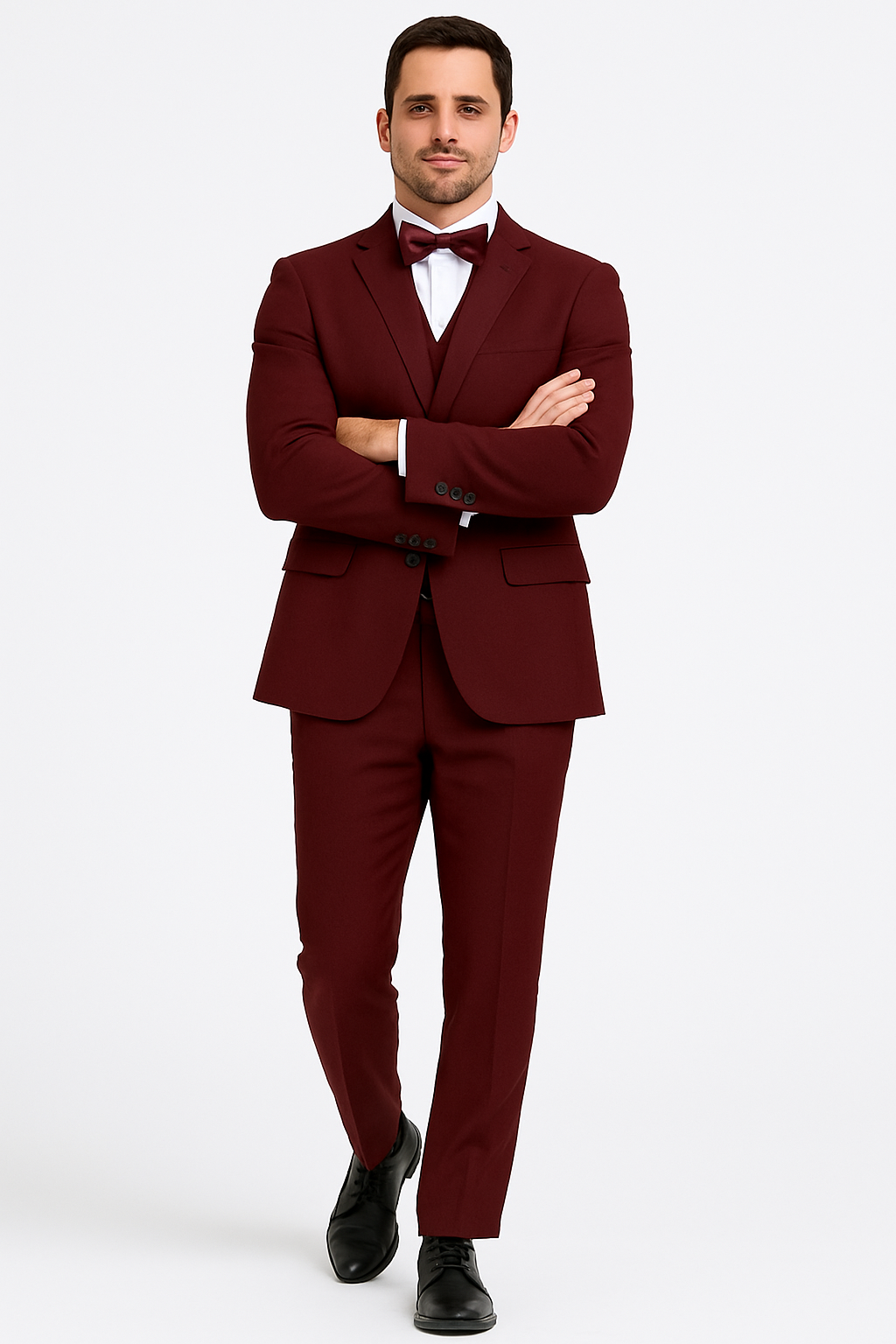 Extra Slim Fit Suit Mens Slim Fit Suit - Fitted Suit - Skinny Suit Burgundy Tapered Fitted European Cut Suit