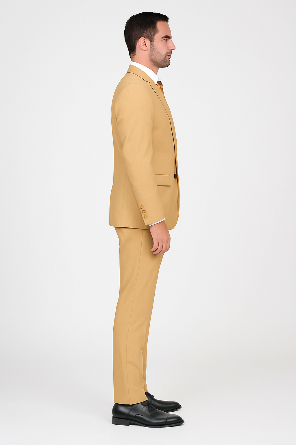 Extra Slim Fit Suit Mens Slim Fit Suit - Fitted Suit - Skinny Suit Camel Tapered Fitted European Cut Suit