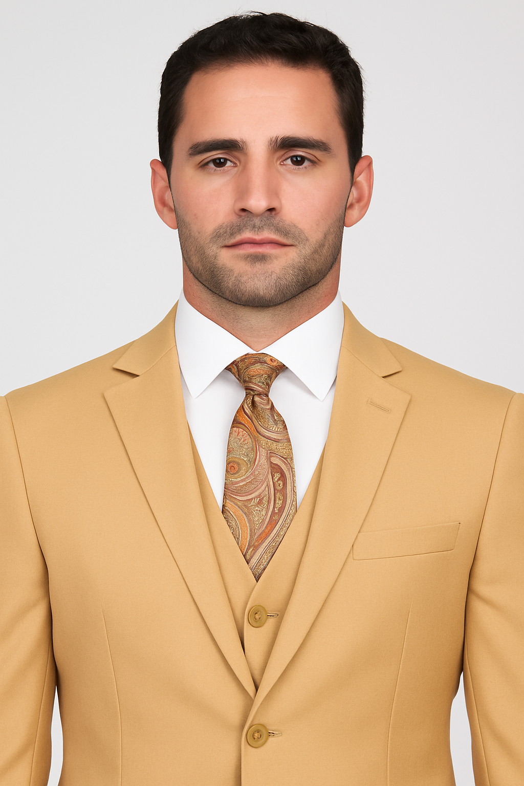 Extra Slim Fit Suit Mens Slim Fit Suit - Fitted Suit - Skinny Suit Camel Tapered Fitted European Cut Suit