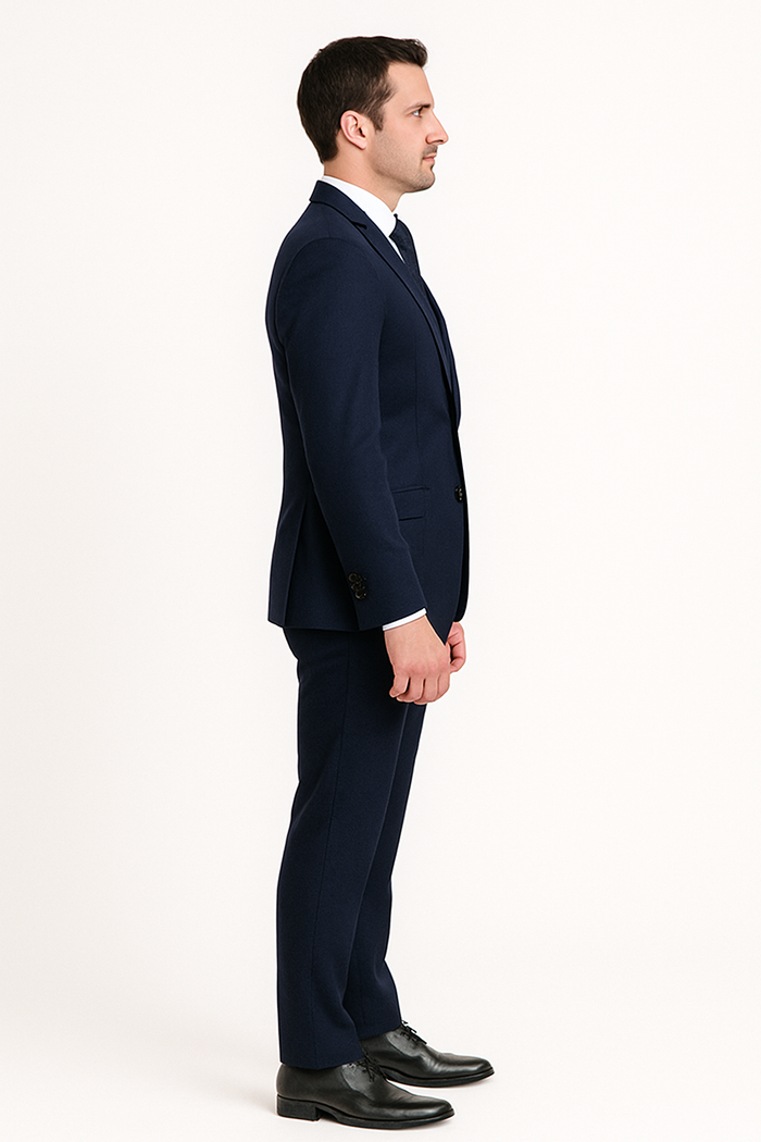 Extra Slim Fit Suit Mens Slim Fit Suit - Fitted Suit - Skinny Suit Navy Tapered Fitted European Cut Suit