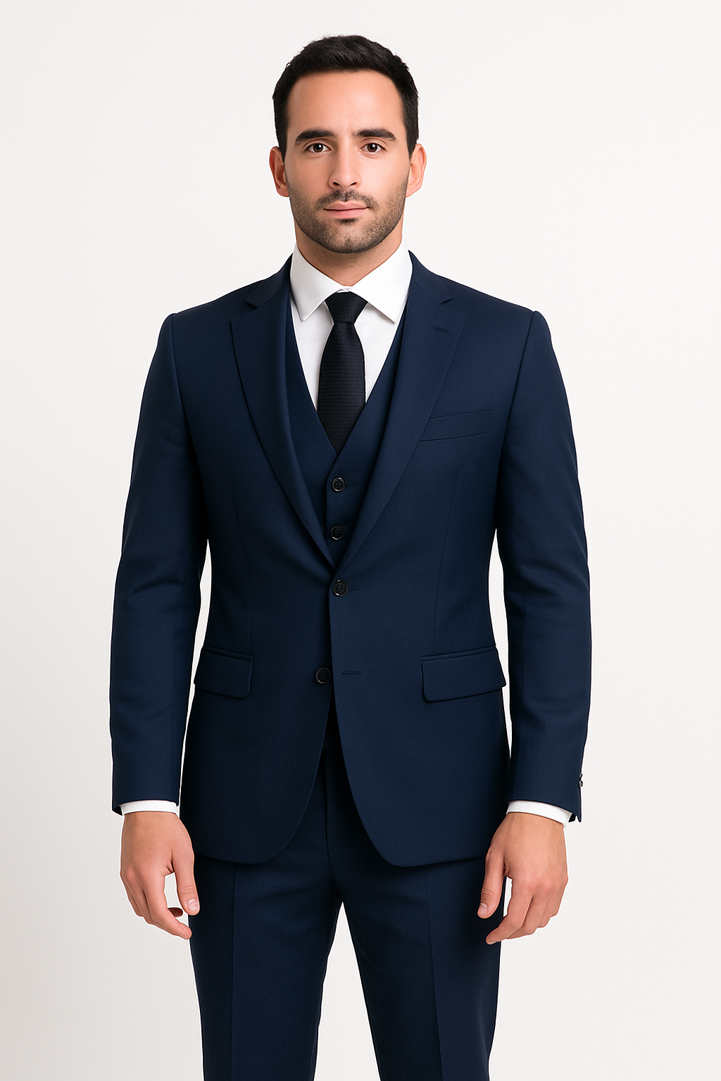 Extra Slim Fit Suit Mens Slim Fit Suit - Fitted Suit - Skinny Suit Navy Tapered Fitted European Cut Suit