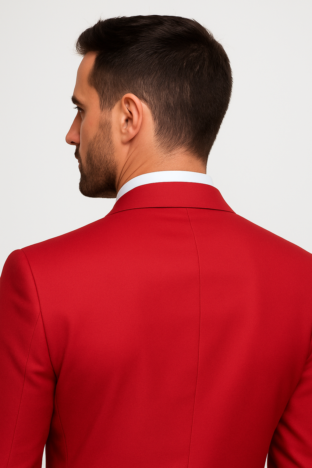 Extra Slim Fit Suit Mens Slim Fit Suit - Fitted Suit - Skinny Suit Red Tapered Fitted European Cut Suit