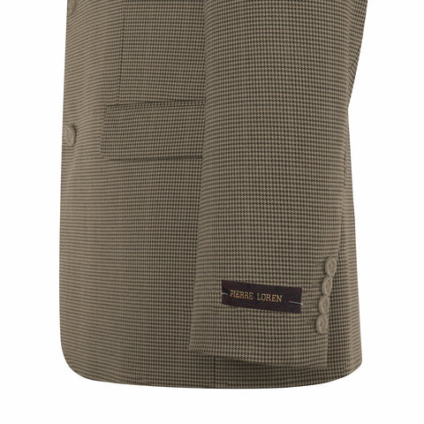 Mens 2 Button Slim Fit Light Brown Blazer