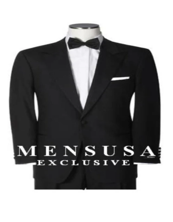 Slk3 Peak Collor One Button Super 120's Wool  Shirt  Bow Tie Suits