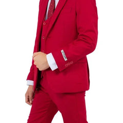 Exclusive Stacy Adams 5pc Boys Suit Slim-Fit, Red - Men's Tuxedo USA