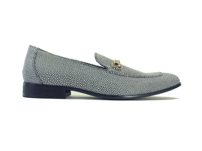 Carrucci Stingray Embossed Horsebit Loafer