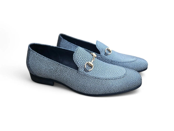 Carrucci Stingray Embossed Horsebit Loafer
