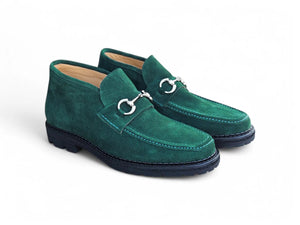 Suede Ankle Boot with Horsebit Carrucci