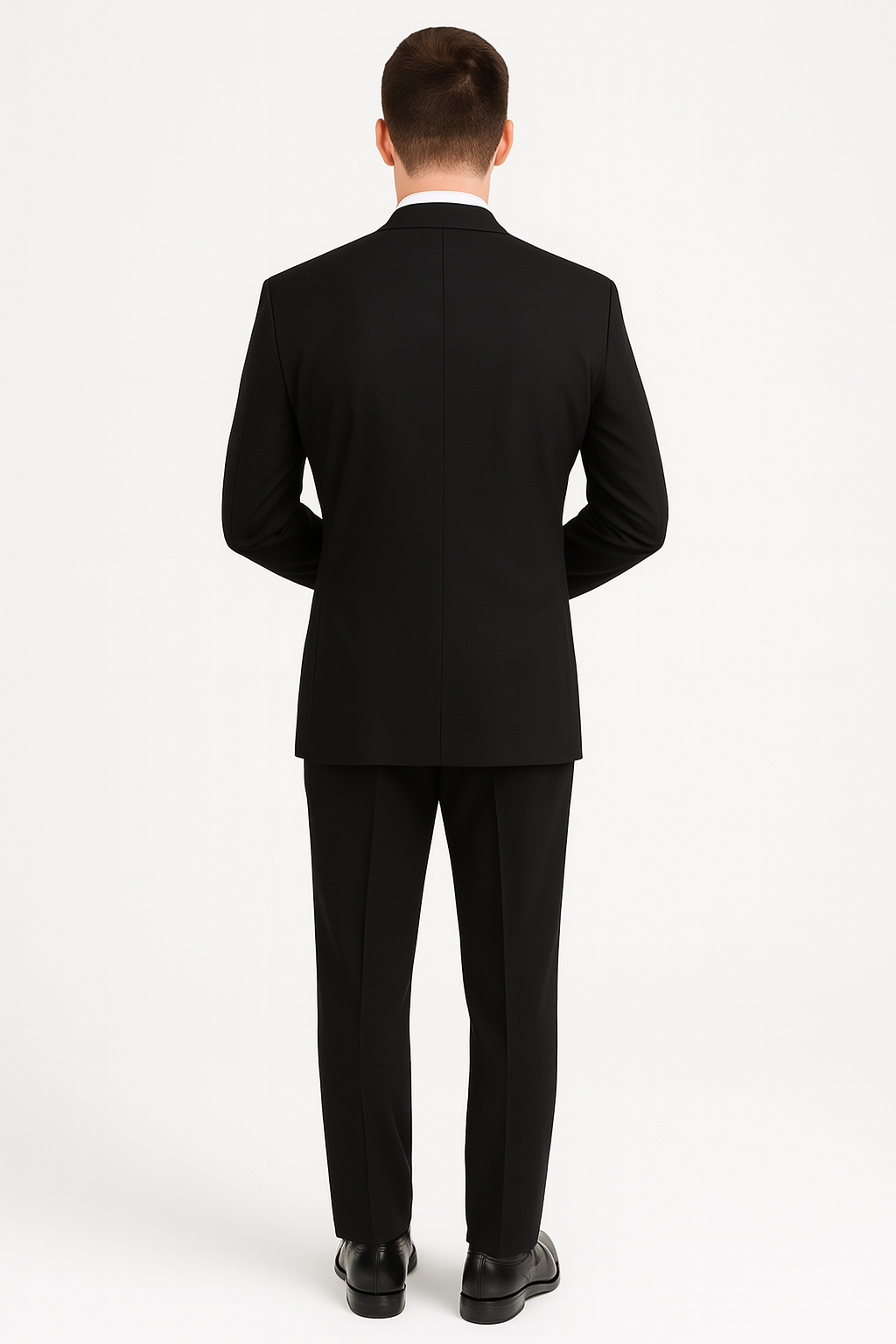 Mens Affordable 2 Button Classic Tuxedo in Black