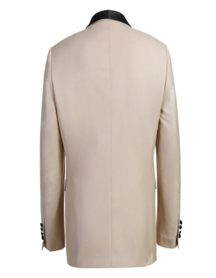 Mens Khaki Color Tuxedo - Mens Traditional Slim Fit Shawl Collar Tan Tuxedo - Men's Tuxedo USA