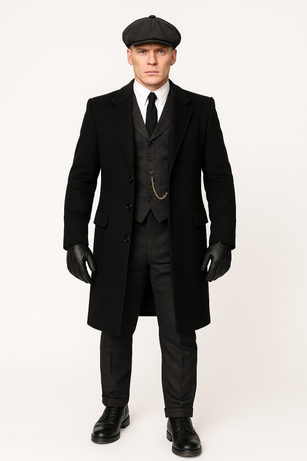 Mens Costume Thomas Shelby Suit & Overcoat