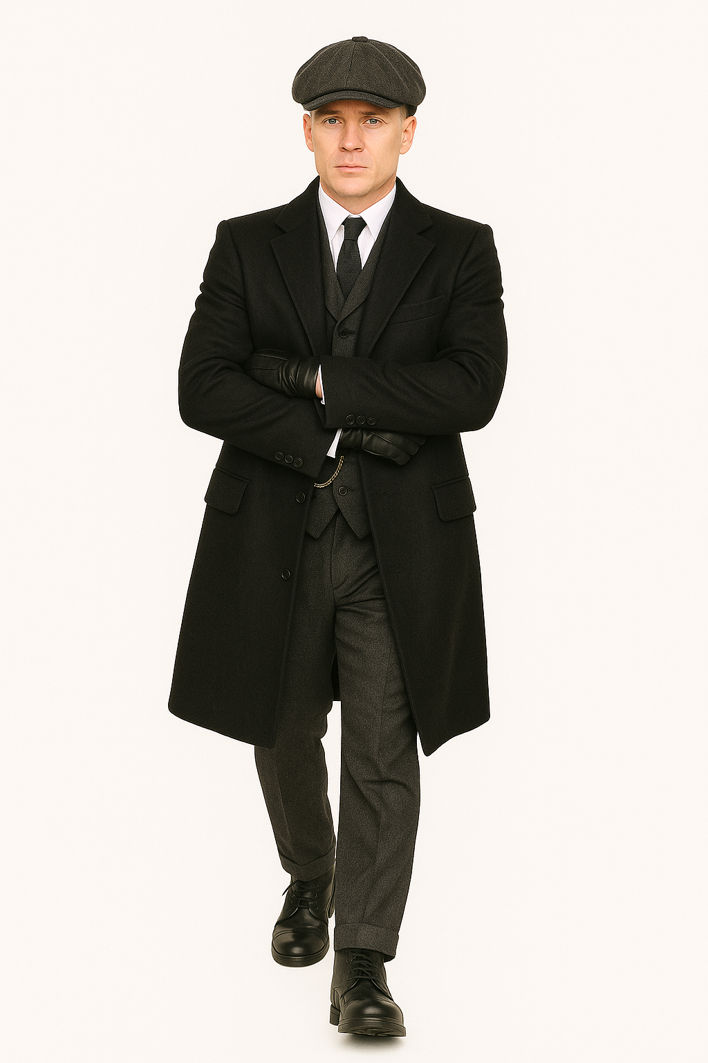Mens Costume Thomas Shelby Suit & Overcoat