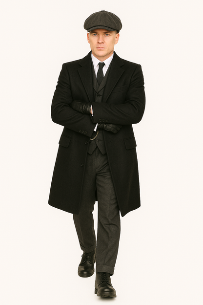 Mens Costume Thomas Shelby Suit & Overcoat