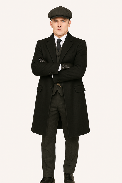 Mens Costume Thomas Shelby Suit & Overcoat