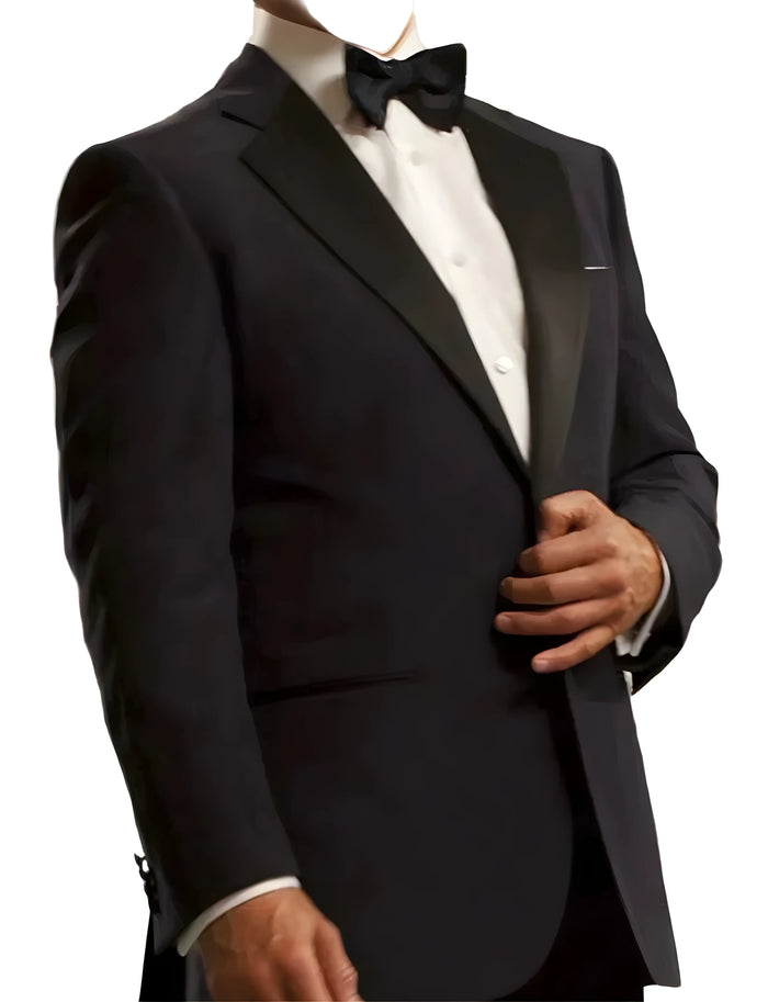 Men’s Midnight Blue Formal Dinner Tuxedo – Tom Cruise Inspired Red Carpet Style