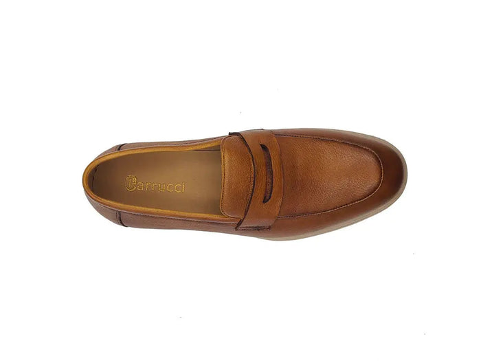 Carrucci Tumble Calfskin Penny Loafer