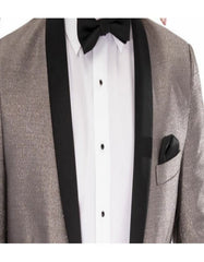 Mens Slim Fit Tuxedo Jacket Black Satin Shawl Lapel - Men's Tuxedo USA