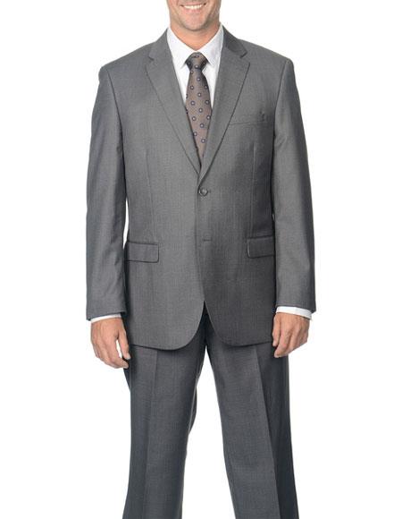Brand: Caravelli Collezione Suit - Caravelli Suit - Caravelli italy Caravelli Men's  Double Vent Grey  2 Button Suit
