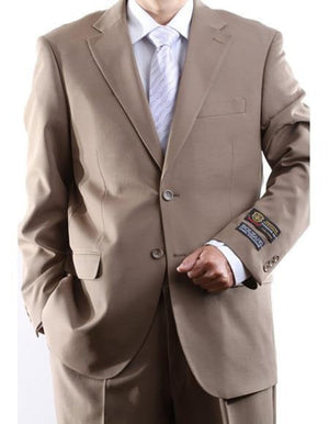 Bolzano Men's 2 Button 100% Polyester Fully Lined Dress Suit