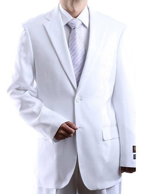 Bolzano Men's 100% Polyester 2 Buttons Fully Lined Dress Suit