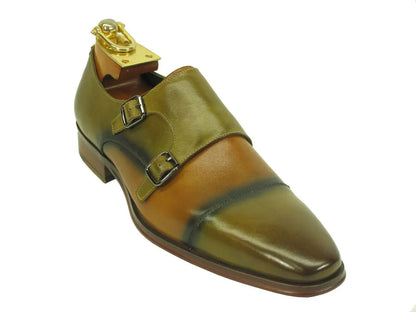 Two Tone Monk Strap Loafer Carrucci