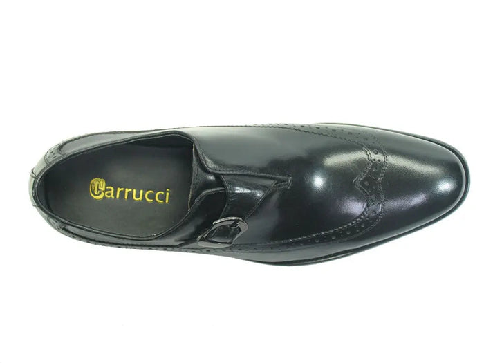 Carrucci Two Tone Wingtip Dress Shoes