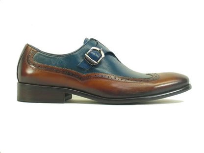 Two Tone Wingtip Buckle Loafer Carrucci