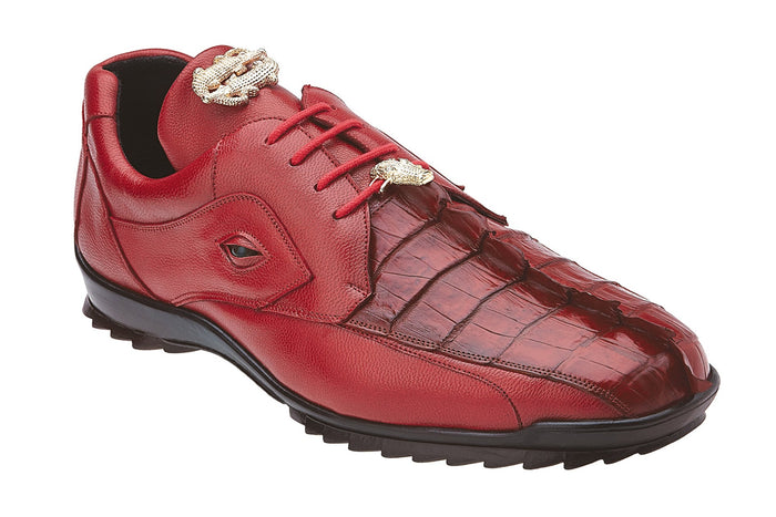 Belvedere Vasco - Red Genuine Alligator Loafer