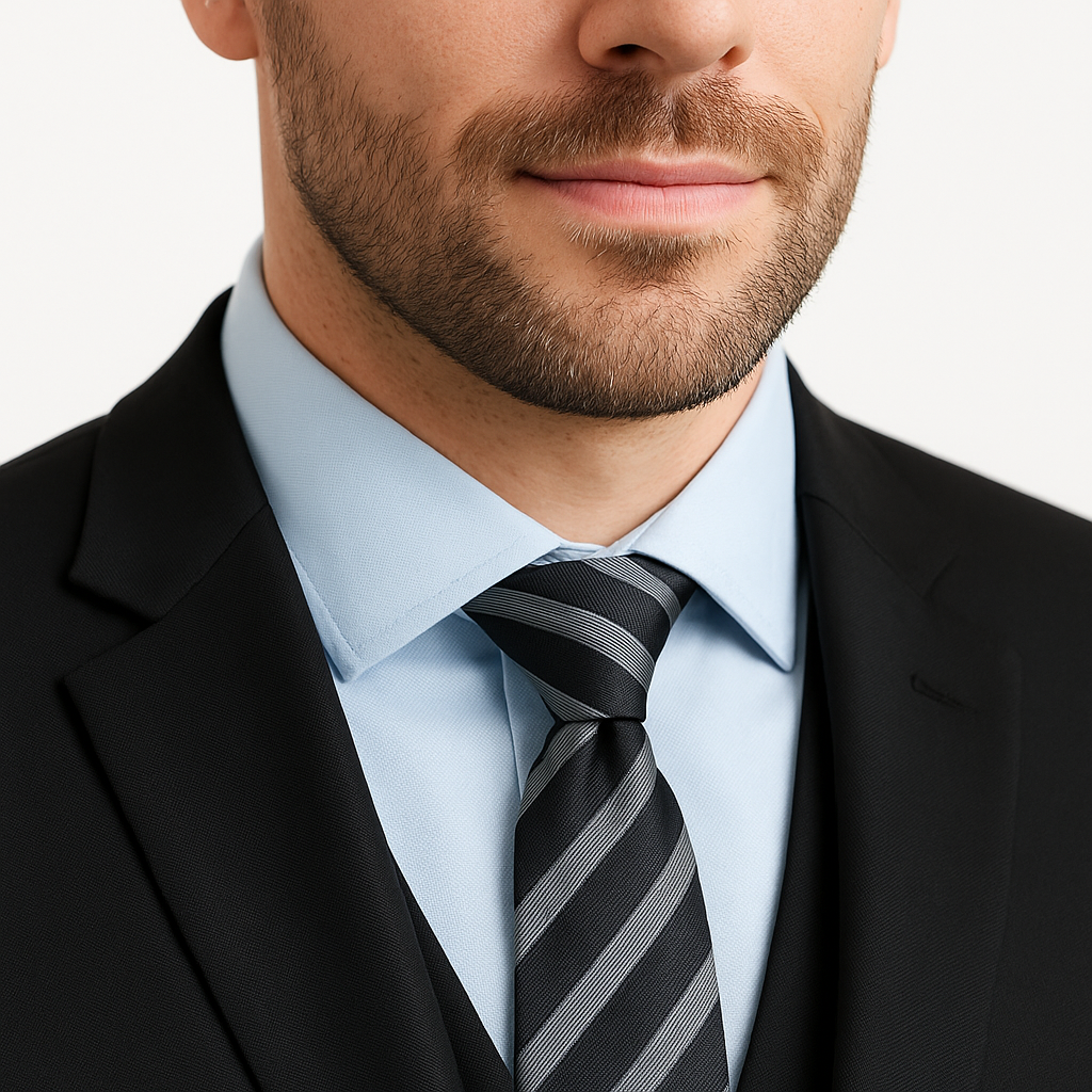 Mens Three Piece Suit - Vested Suit Mens Black Two Button Vested 3 Piece Slim Fit Suit