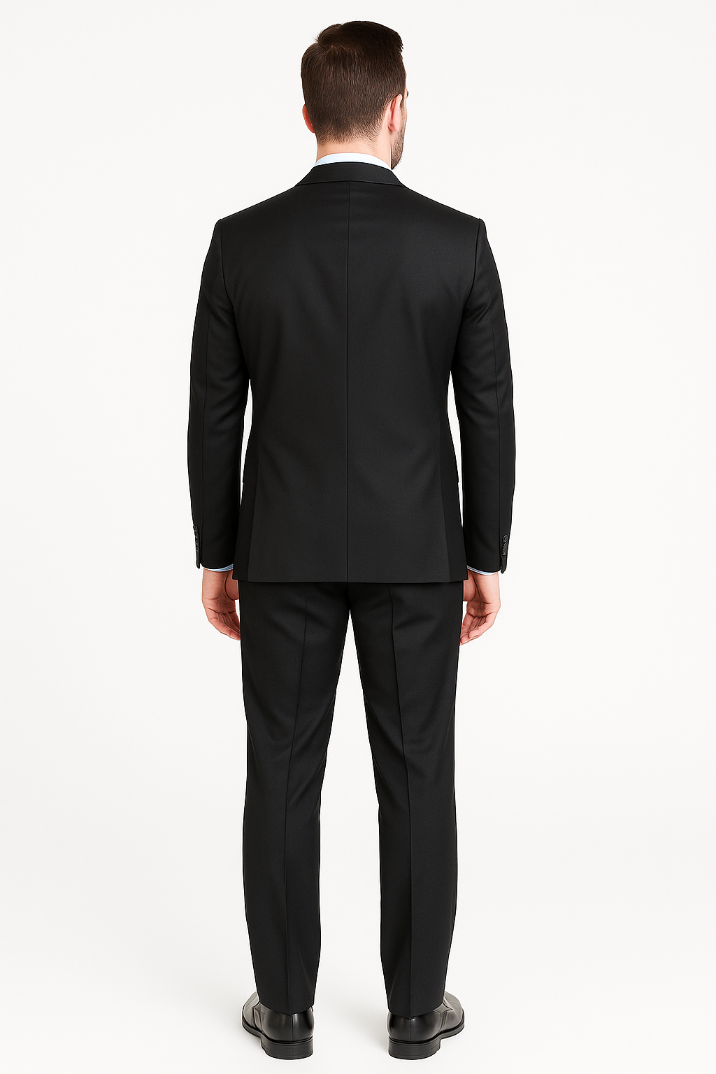 Mens Three Piece Suit - Vested Suit Mens Black Two Button Vested 3 Piece Slim Fit Suit