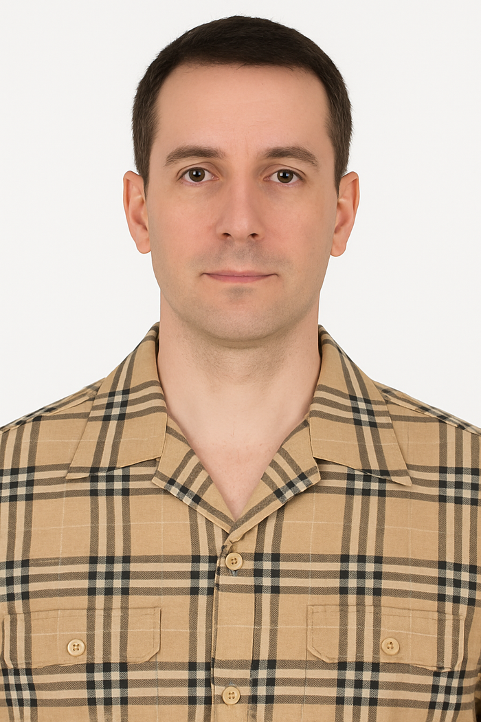 Classic Beige Plaid Short Sleeve Button-Up Shirt for Men