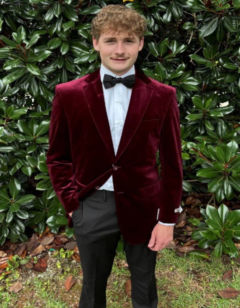Burgundy Velvet Blazer Smoking Bow Tie Velvet Jacket Mens Burgundy