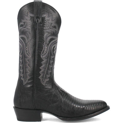 Dan Post Mens Winston Black Exotic Lizard Leather 13 Round Toe Cowboy Boot