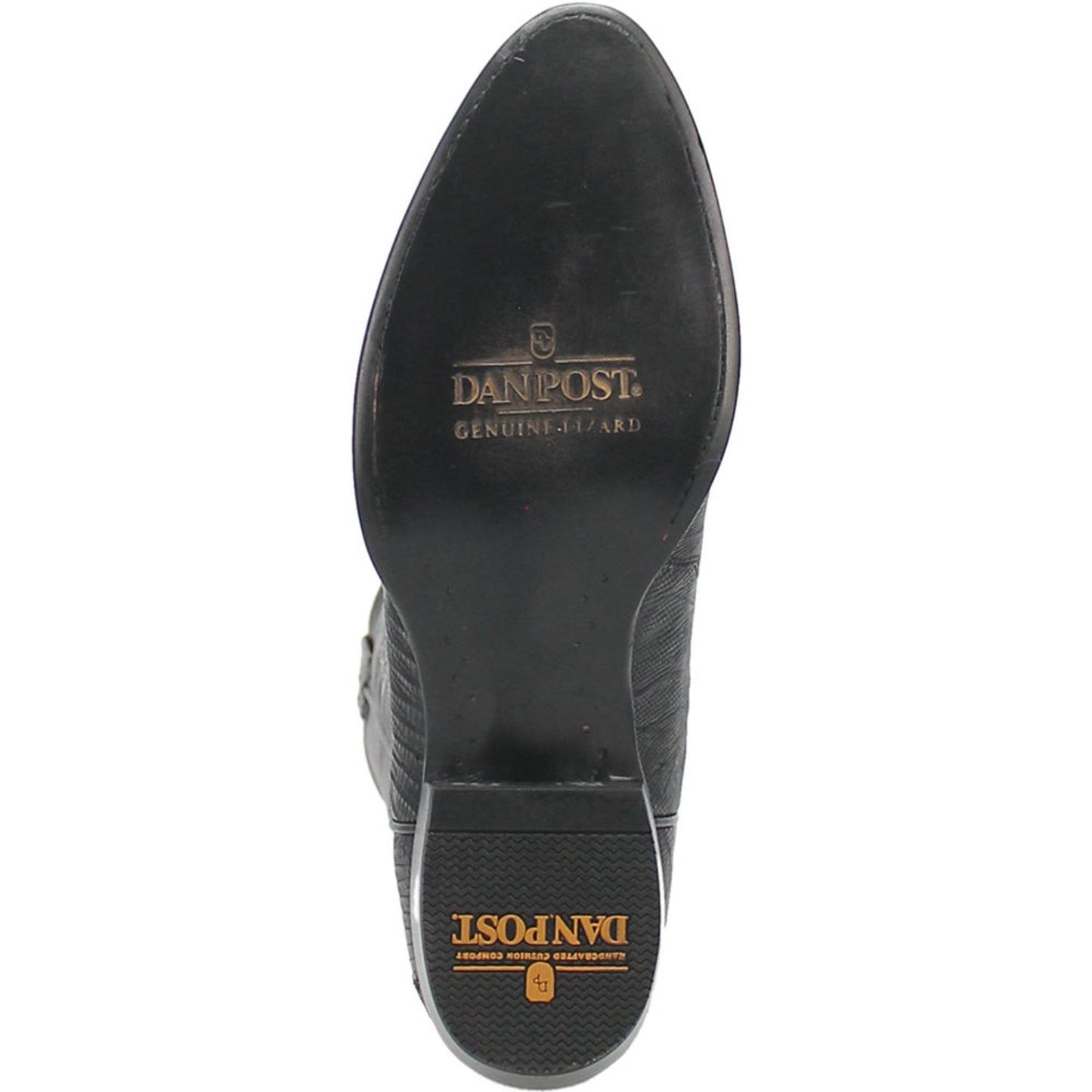 Dan Post Mens Winston Black Exotic Lizard Leather 13 Round Toe Cowboy Boot