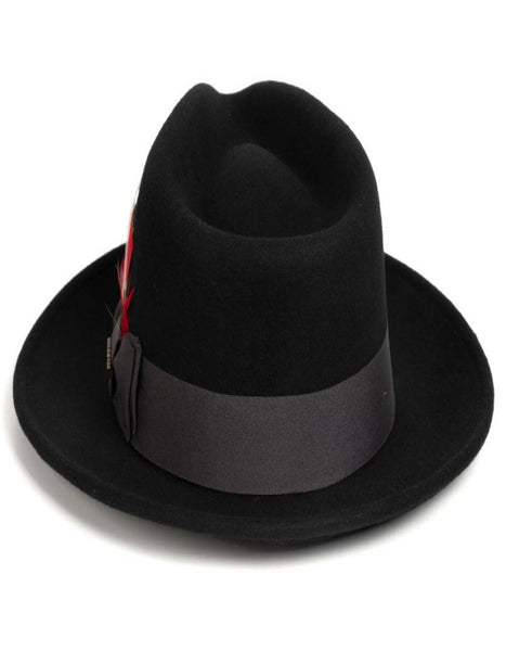 Black Dress Hat 1920s Fedora Style
