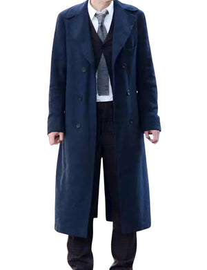 Unisex Wool Trench Coat – 14th Doctor Who Inspired David Tennant Cosplay Coat