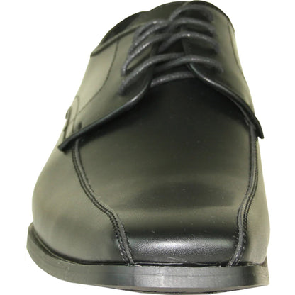 Bravo Mens Classic Square Pointy Toe Dress Shoe in Black