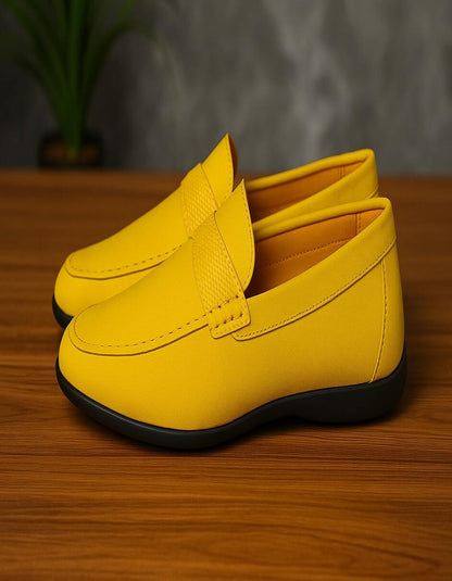Men's Yellow Suede Loafers  Casual Slip-On Moccasin Driving Shoes