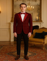 mens-red-velvet-plaid-blazer-with-satin-lapel-designer-tartan-suit-jacket-for-holidays-and-events